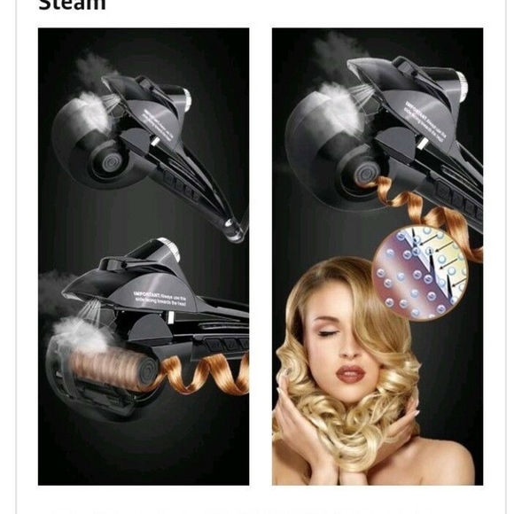 SPA CURLS Accessories - AUTOMATIC HAIR STREAMER CURLER ARINO CERAMIC IRON
